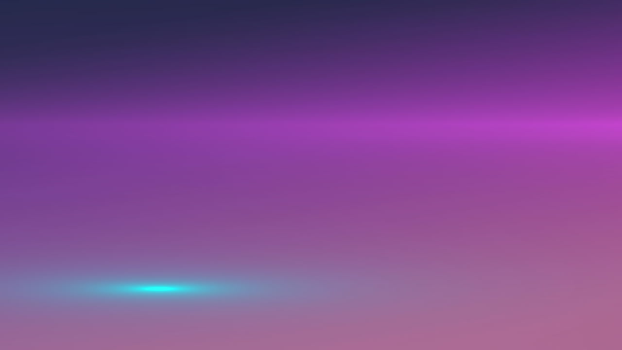 Animation of glowing spots moving horizontally on purple background