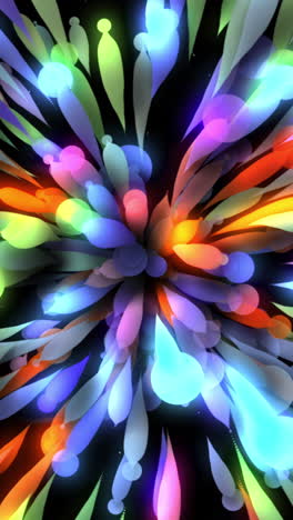 abstract colorful explosion