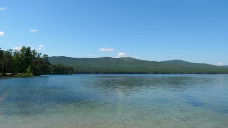 serene mountain lake landscape