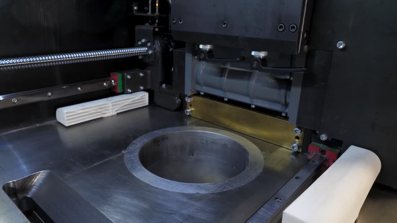 산업용 금속 가공 기계의 클로즈업