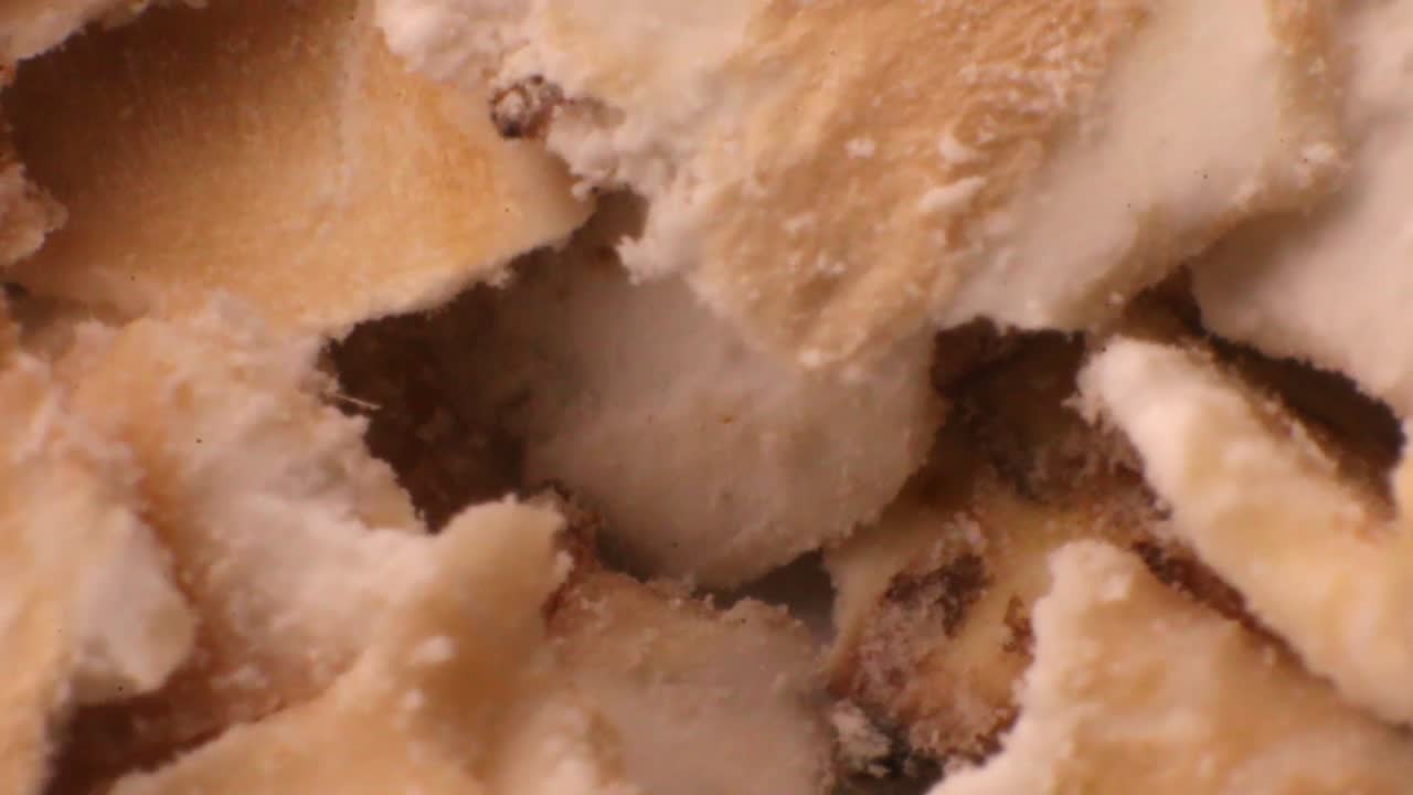 крупный план измельченных овсяных хлопьев