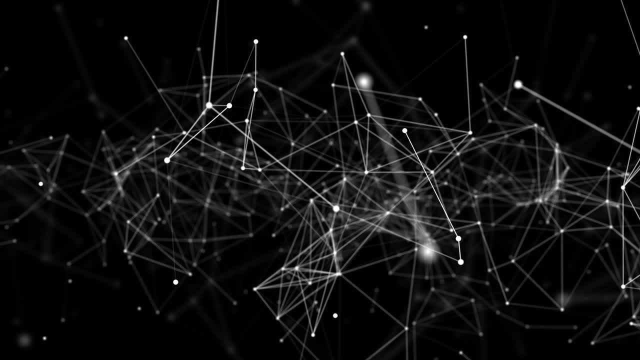 Abstract Loop plexus geometrical shapes. Connection and web concept.