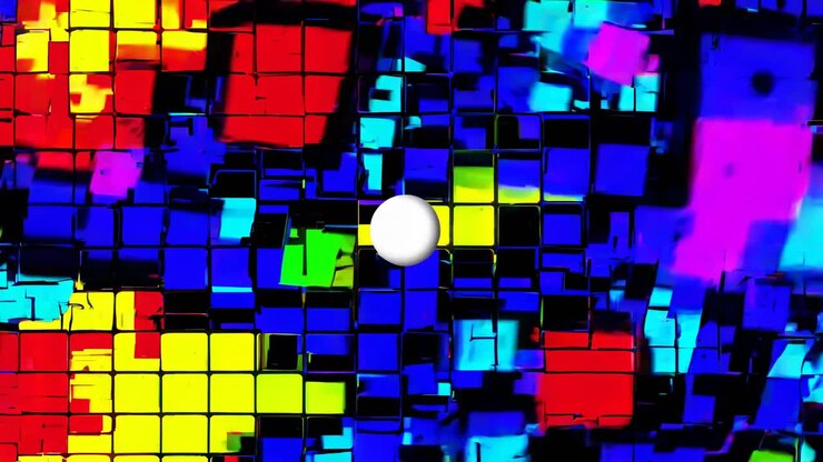 Abstract Colorful Cubes
