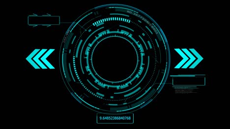 tecnología futurista elemento holográfico digital efecto de brillo láser flecha láser azul y dos callout borde con tono azul numérico