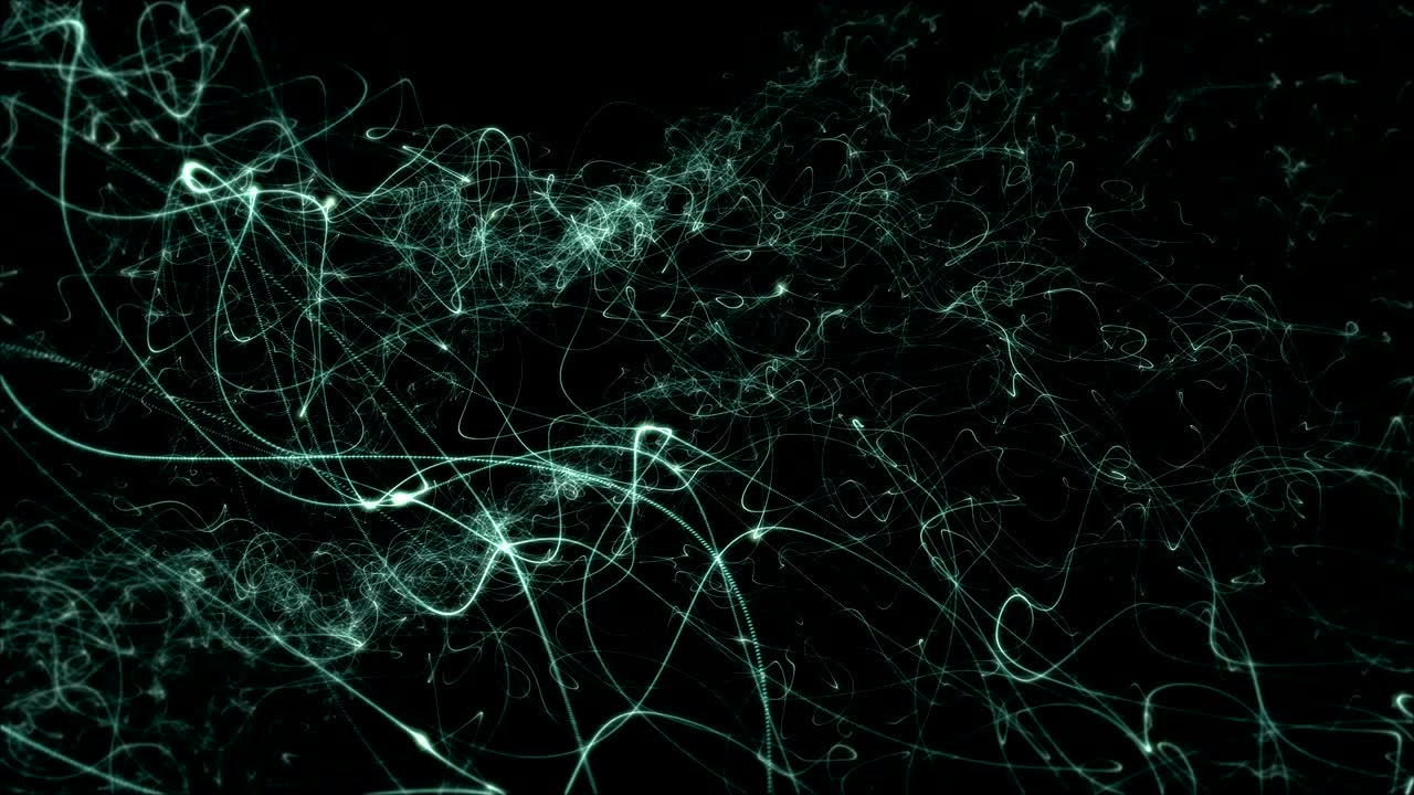 Abstract Particle Background in Green and 4K