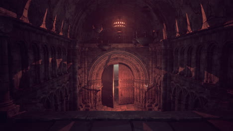 dark and mysterious ancient chamber