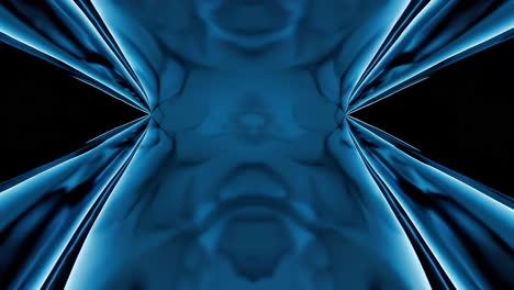 túnel geométrico azul abstracto