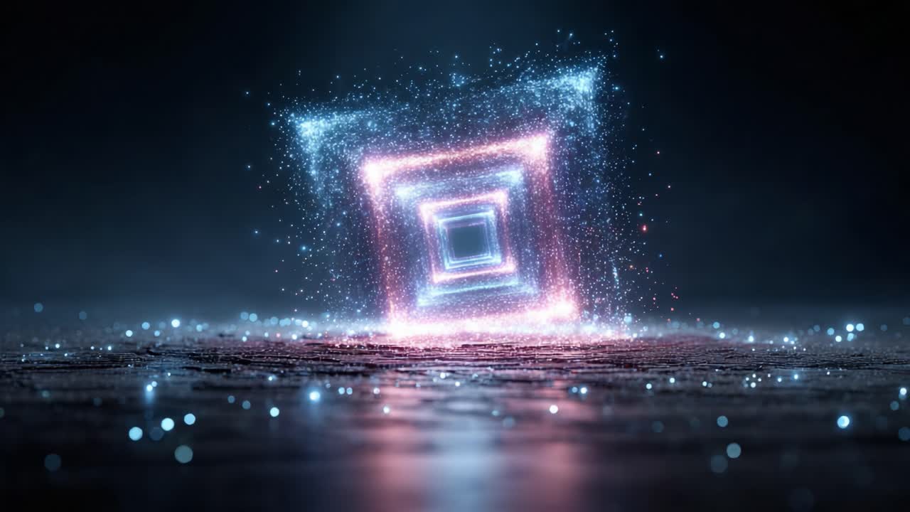 A Captivating Visual of a Glowing, Animated Portal, Emitting Radiant Particles and Bright Light Effects that Transcend Dimensions in a Futuristic Setting