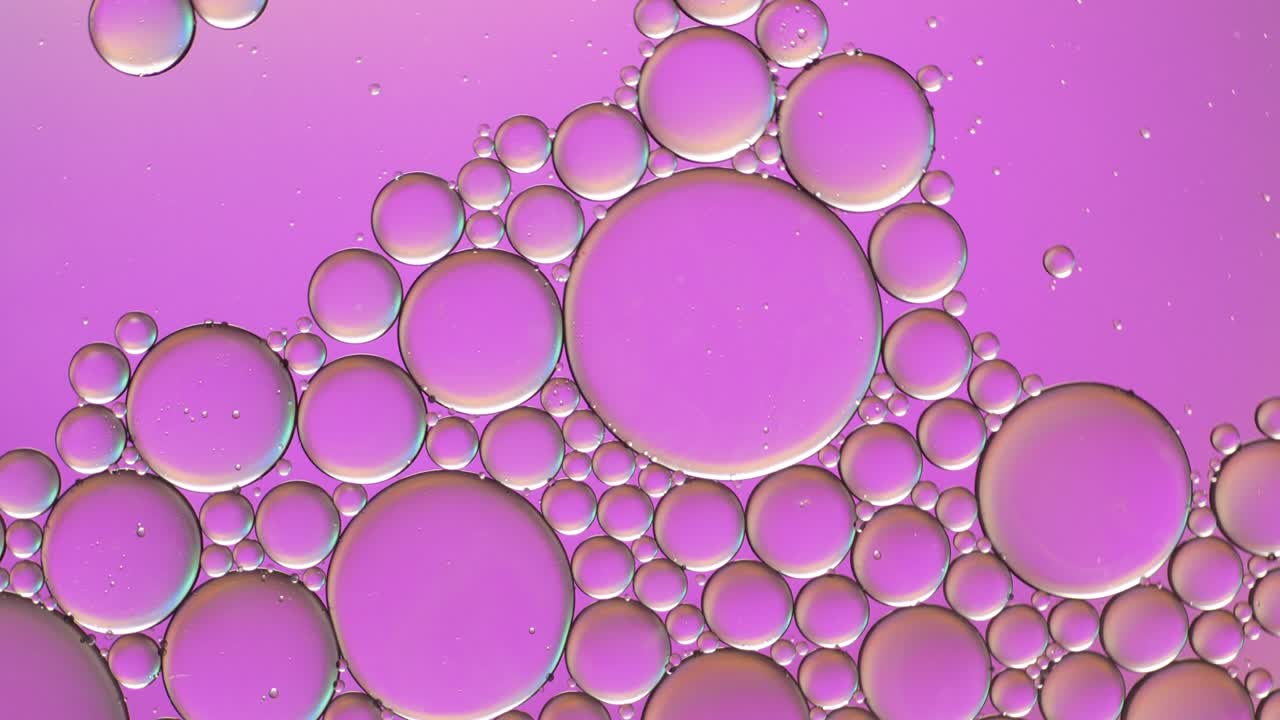 colorido artístico de gota de aceite flotando en el agua. fondo de burbuja abstracta