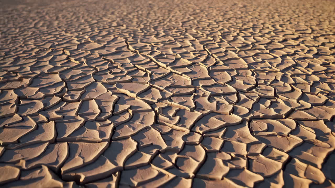 건조한 균열 된 땅