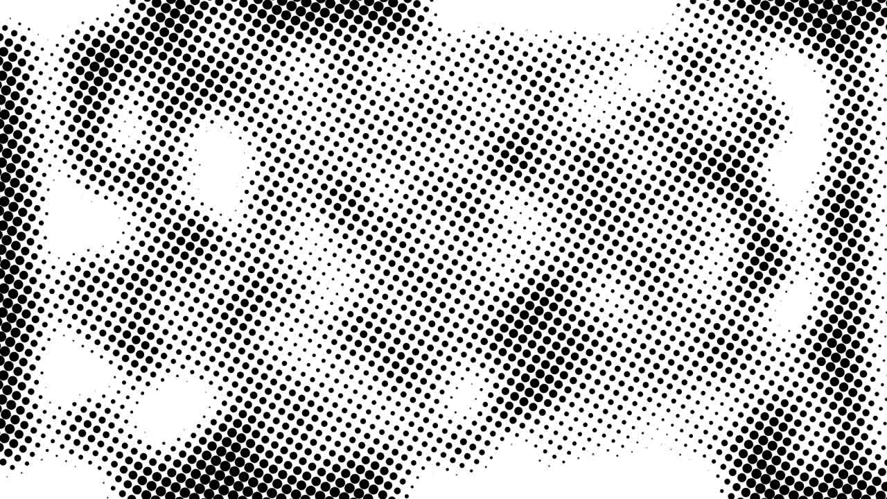 medio tono de muchos puntos, fondo abstracto generado por computadora, fondo de renderización 3d con efecto de ilusión óptica