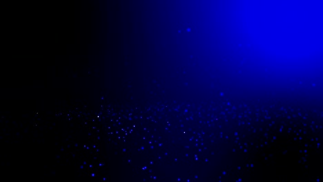 animación de bucle sin costuras y bucleable movimiento círculo azul fondo de caída, partícula de brillo fondo azul