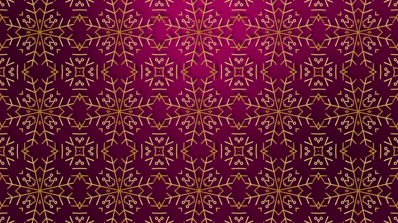 patrón de copos de nieve mandala fondo animado para gráficos en movimiento, visualización, visualización en pantalla.