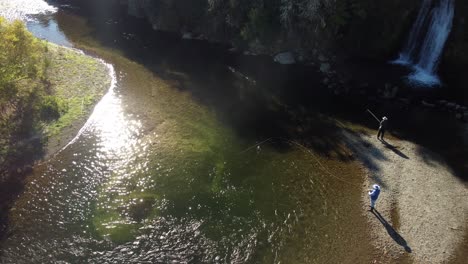 Campsite-in-the-native-New-Zealand-Forest-4K-drone-shot