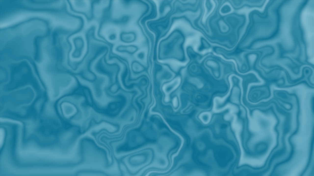 una fascinante animación de olas azul turquesa, que fluyen y giran en movimiento dinámico contra un lujoso telón de fondo de terciopelo