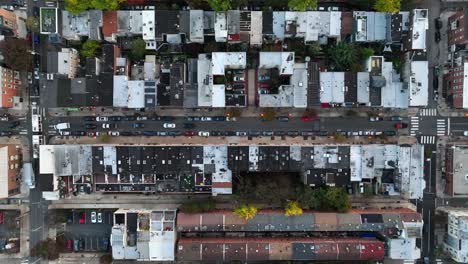 vista de la azotea en la ciudad americana urbana