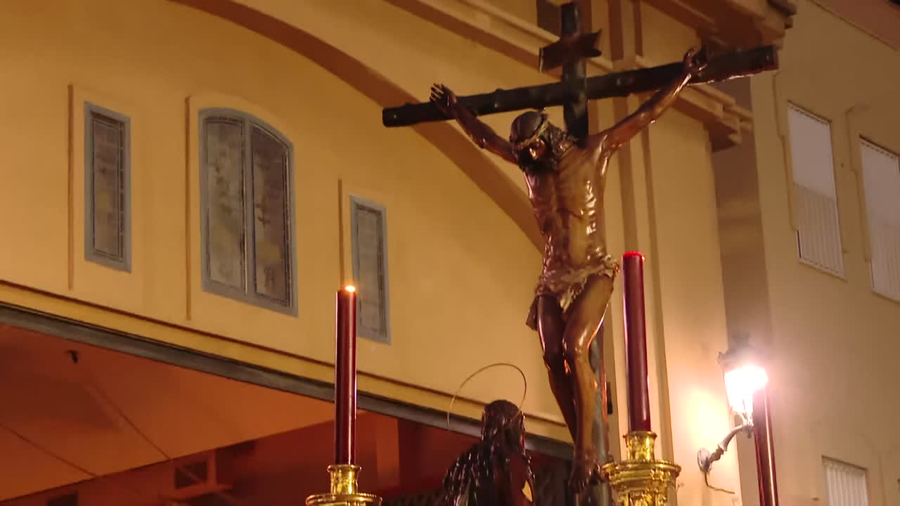 Jesus Christ Crucifixion Statue in a Church