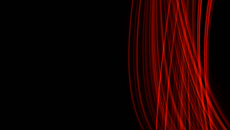 animación en bucle de rayos de luz roja