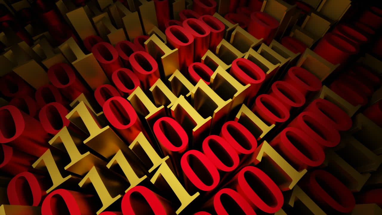 Binary Code Abstract Background