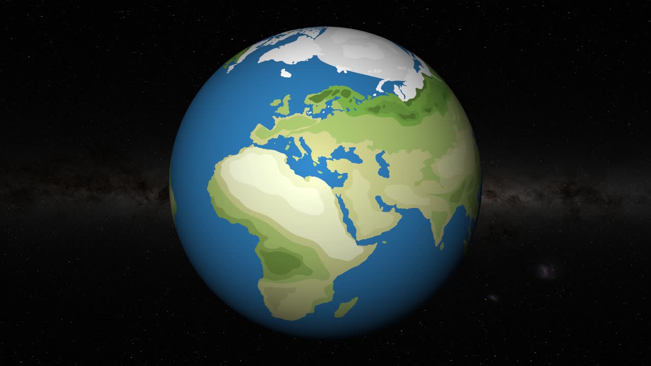 지구로 점진적으로 확대하여 카이로에 초점을 맞추십시오.