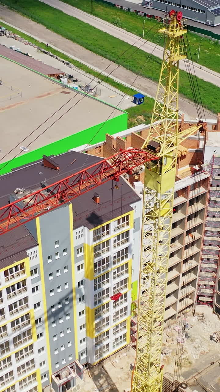 Construction site shot from above