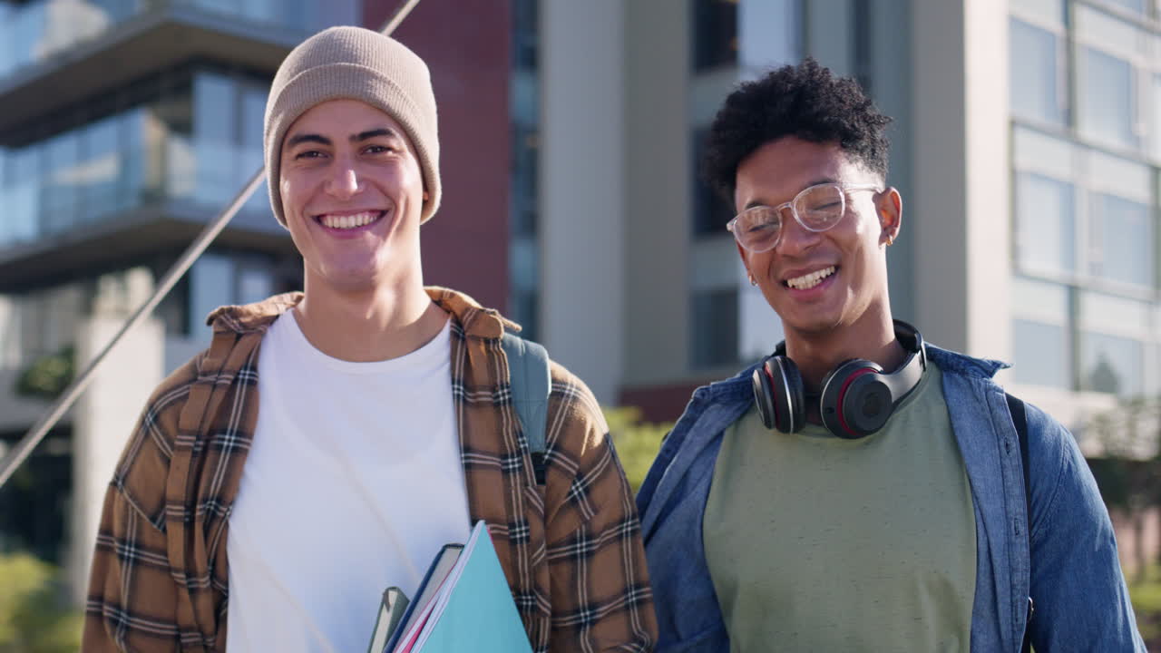 Two College Students on Campus