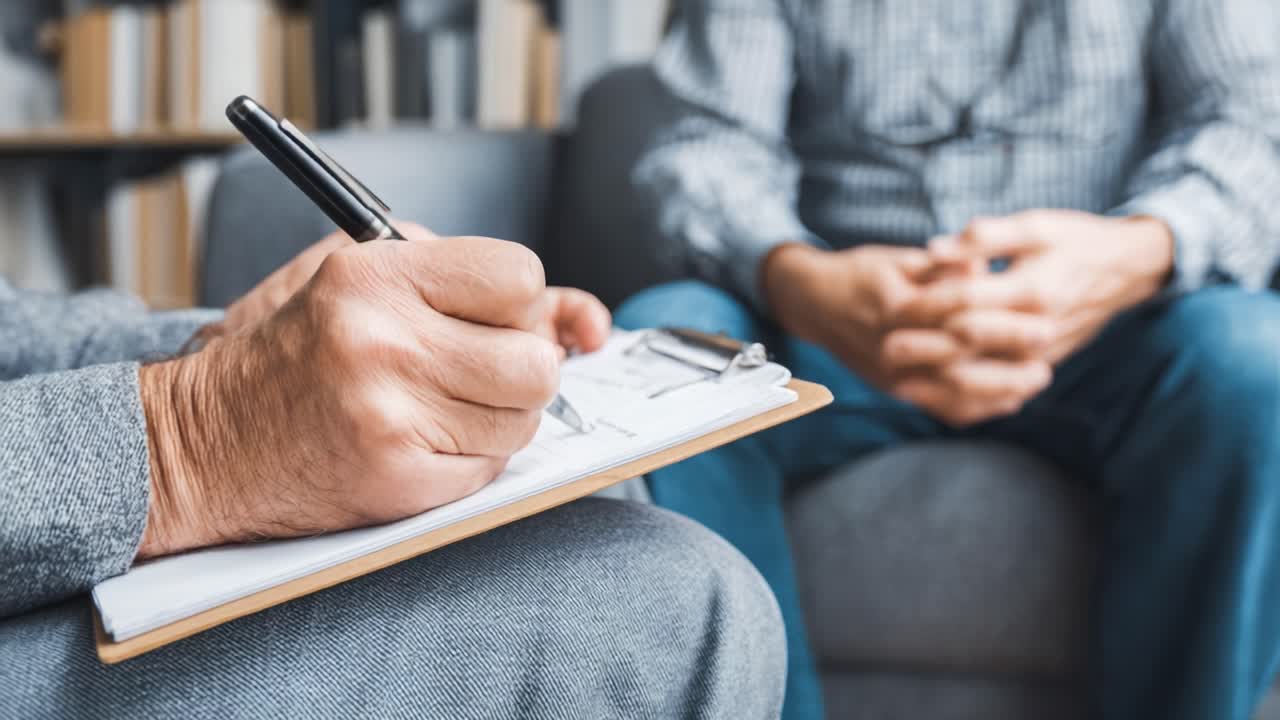 En empatisk samtale: Reflekterende dialog mellem en lytter og en taler i behagelige omgivelser, der opfordrer til åbenhed og forståelse