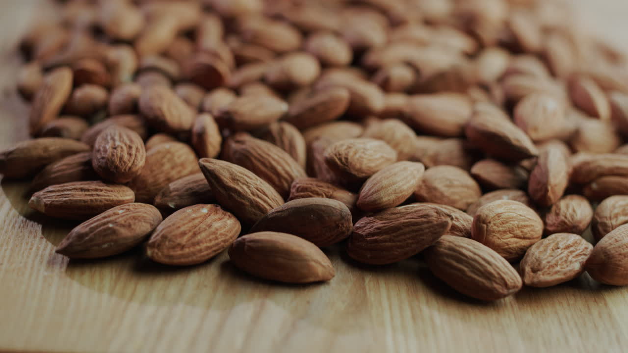 Selected roasted almonds