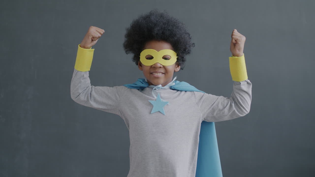 Child Dressed as a Superhero