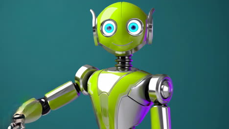 ai robots with dynamic poses and smartphones
