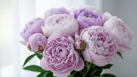 beautiful pink and purple peony bouquet