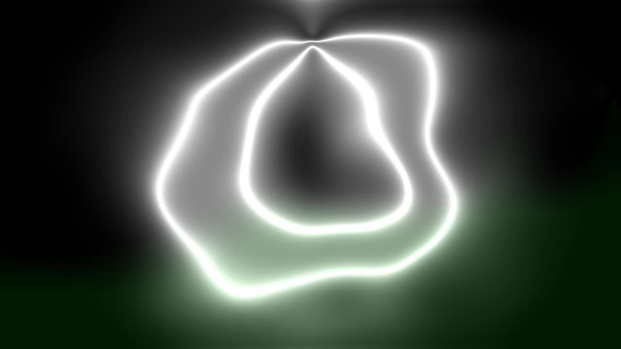 Neon circle distortion glowing animation motion graphics