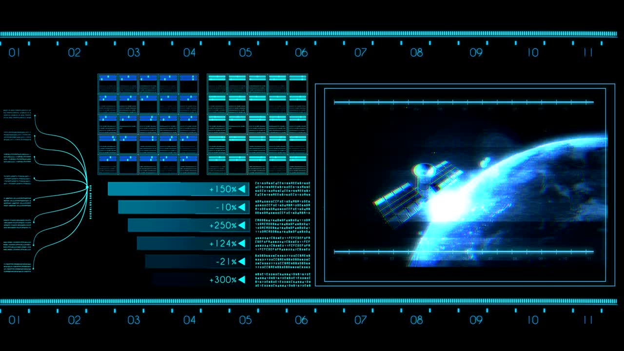 컴퓨터 데이터 스크린 디자인 요소와 함께 미래의 hud.