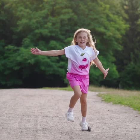 cute girl in park
