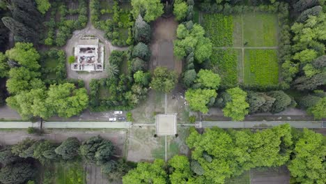 a top-down look at a mughal garden