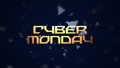 Cyber-Monday-text-with-fly-triangle-shapes