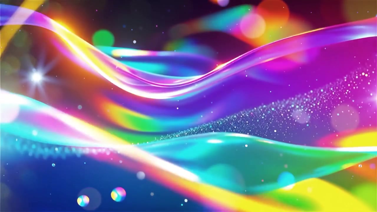 Sfondo astratto con onde di luce fluide.