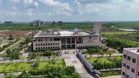 aerial landscape of the amaravati-vijayawada government office