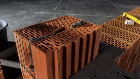 construcción de ladrillos en curso
