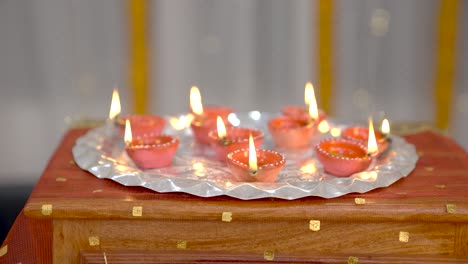 earthen lamps