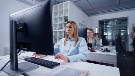 women working in an office
