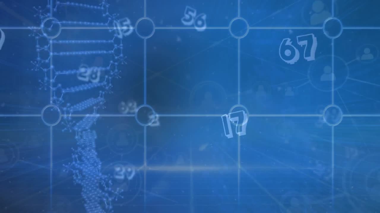 dna 가닥 스핀링을 통해 데이터 처리의 애니메이션