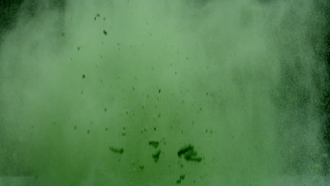 color de la explosión de polvo partículas de polvo movimiento lento
