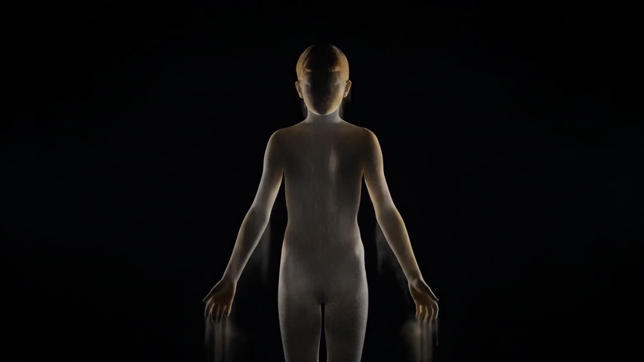 Ethereal Ghostly Figure in Darkness