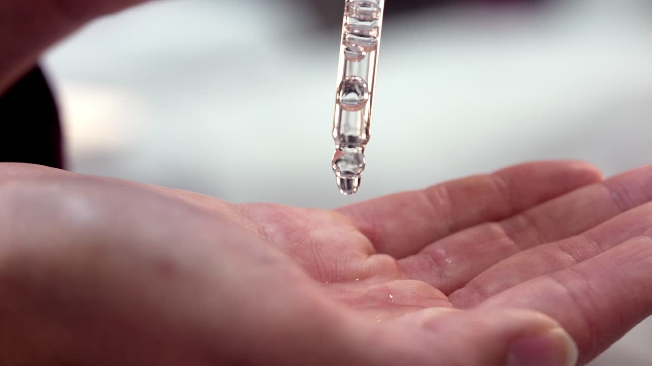 prueba de suero cosmético para el cuidado de la piel