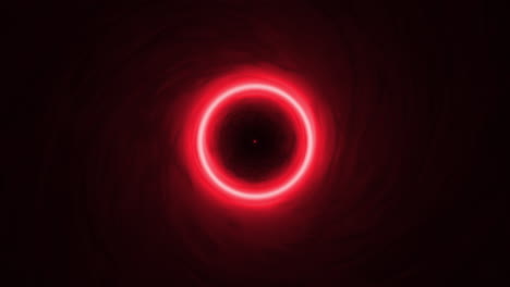 Close-Up-Red-Abstract-Black-Hole-Forming-Swirling-Vortex-Animation