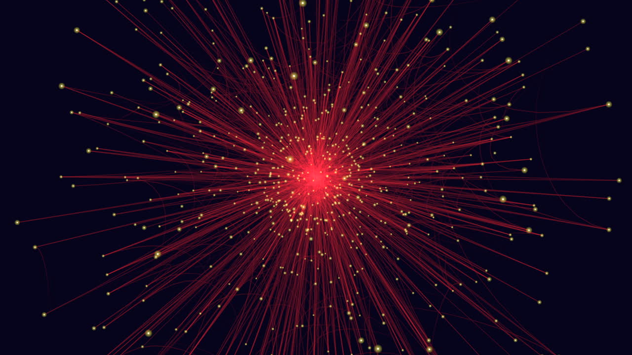 역동적인 은 폭발 진동하는 선은 원형 패턴으로 방사합니다.