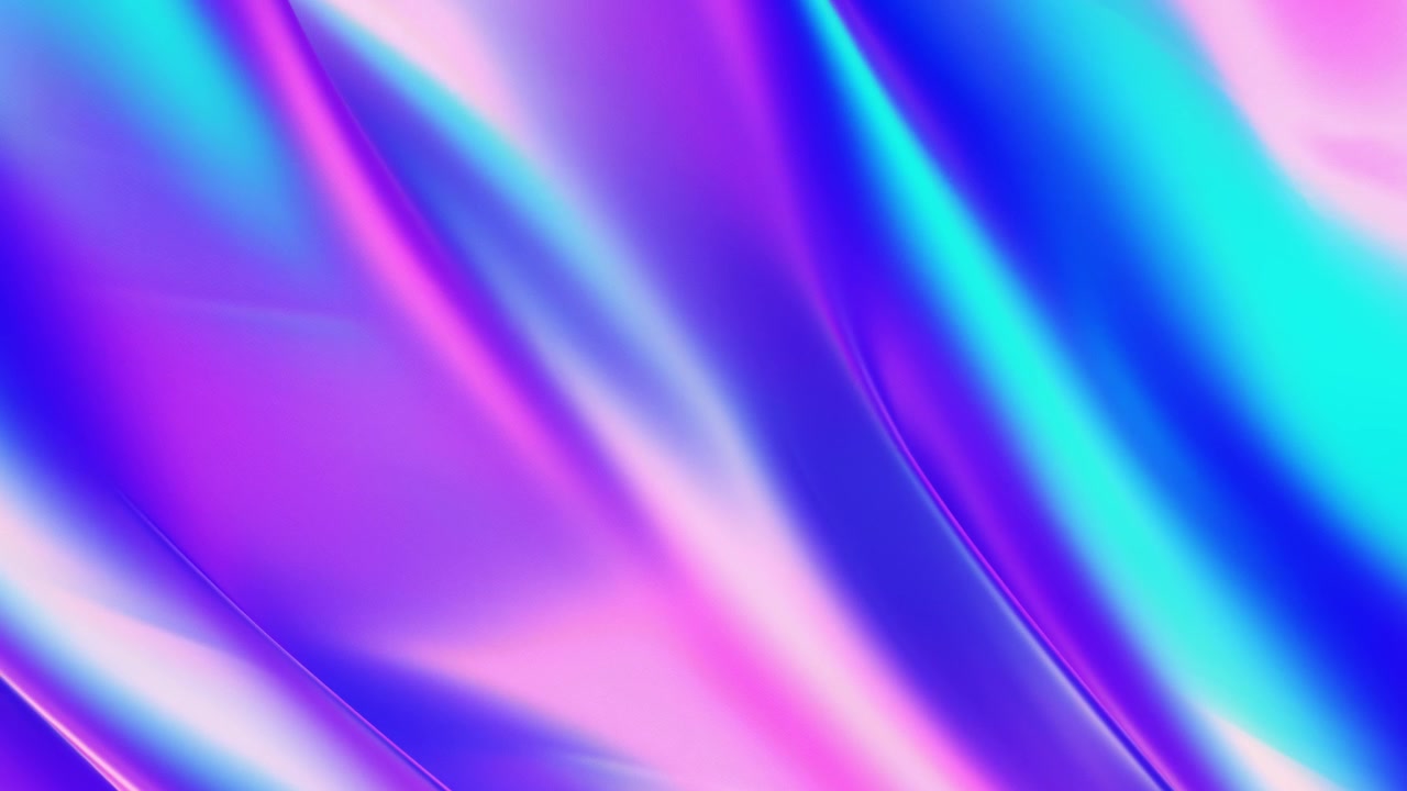 Abstract Holographic Fluid Silk Texture with Vibrant Gradient Waves