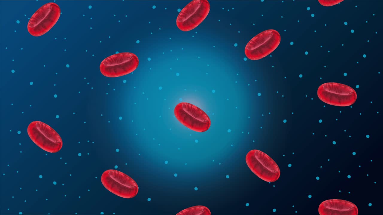 moléculas de fluidos sanguíneos poster de fondo