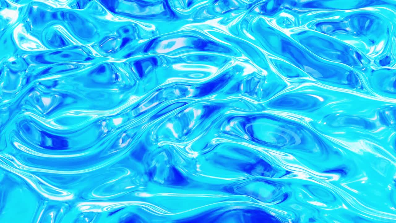 물결과 같은 액체 패턴, 루프 모션, 3d 스타일리시 추상적인 파란색, 파란색 표면, 아름다운 그라디언트 색상과 함께 화려한 액체 유리, 4k 트렌디한 다채로운 액체 애니메이션.